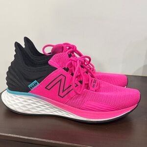 New Balance Women's Vibrant Pink and Black Athletic Shoes